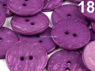 Knoflík Pearl 60" - tm. purpura
