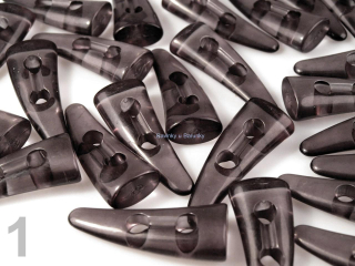 Knoflík plastový 40mm rohy - Zinc