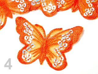 Nažehlovačka BUTTERFLY 55x80mm - Burnt Orange