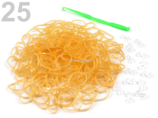 Loom bands gumičky č.25 - broskvová
