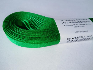 Stuha taftová 6mm - zelená