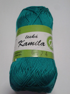 Česká Kamila 6574 - paví zeleň
