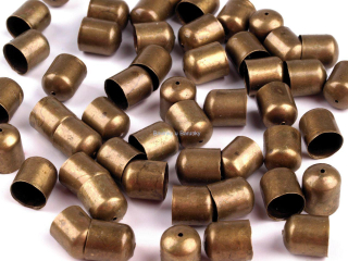 Kaplík 8x8mm hladký - staromosaz, bal.2ks