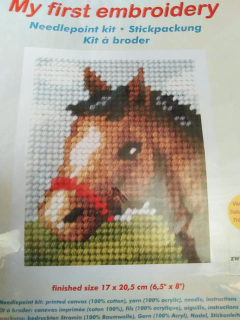Sada vyšívací 17x20,5 cm - koník II