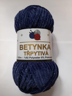 Betynka Třpytivá 421 - tm. modrá