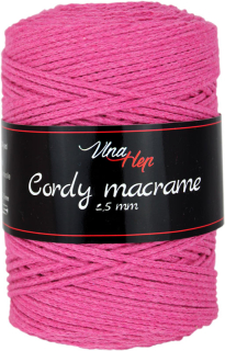 Cordy 2,5 mm macrame 8040 malina