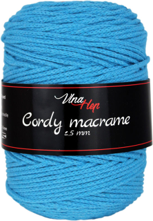 Cordy 2,5 mm macrame 8127 tyrkys