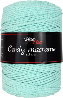 Cordy 2,5 mm macrame 8134 mint
