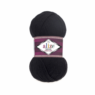 Superwash Comfort Socks 60 - černá