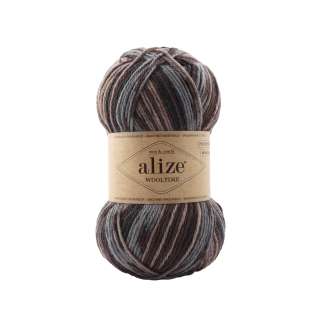 Wooltime 11015 - hnědá/šedá/černá