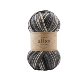 Wooltime 11016 - šedá/černá