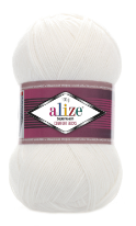 Superwash Comfort Socks 55 - bílá