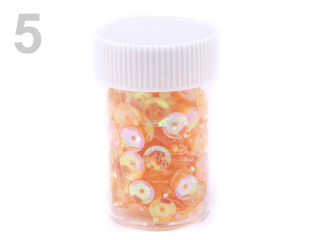 Flitry lomené 6mm v dóze 7g - Arancio