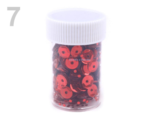 Flitry lomené 6mm v dóze 7g - Fiery Red